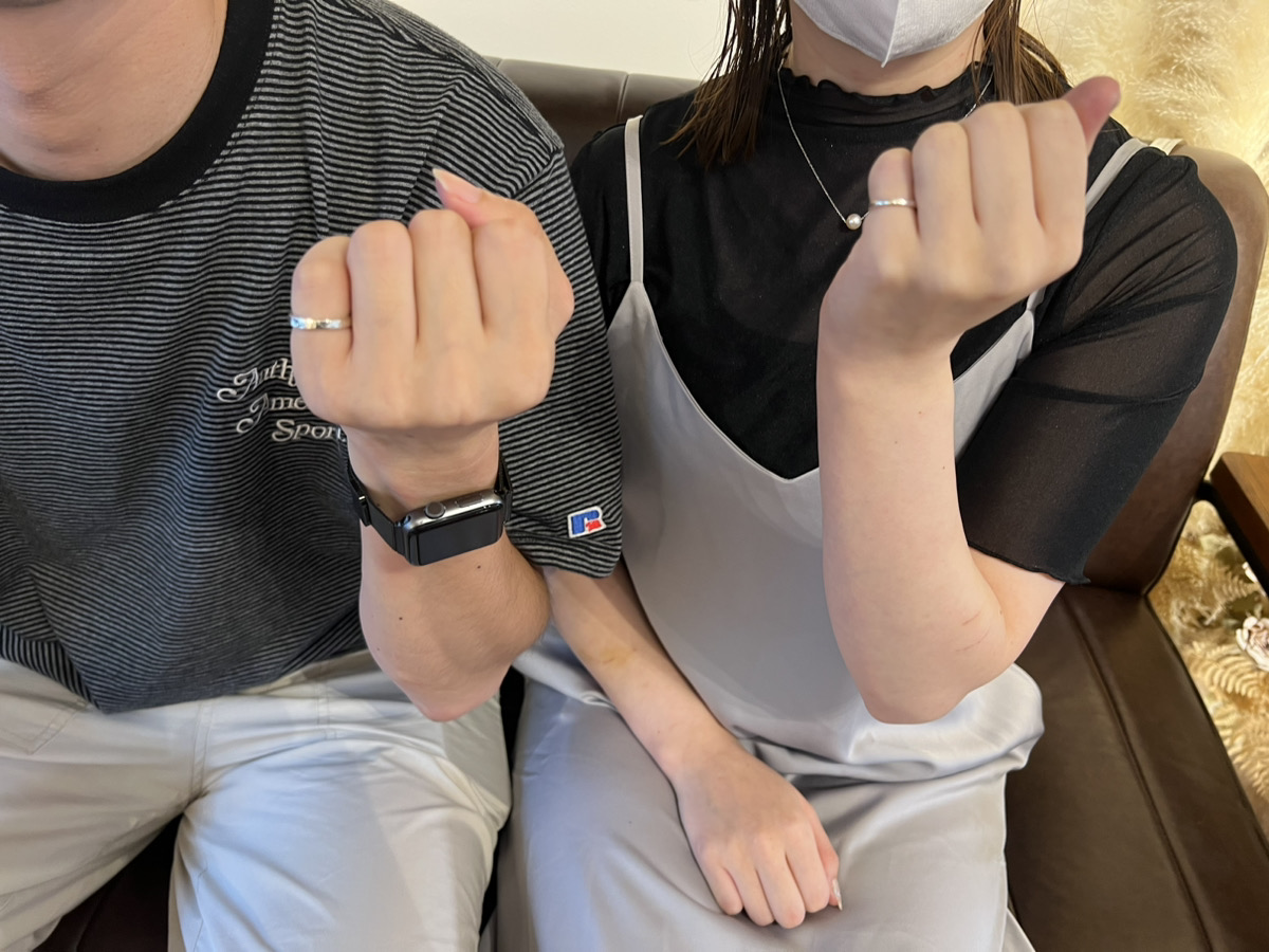 手作りペアリング|初めての体験で、とても楽しかったです。 とても楽しかったので、べつの種類のリング等で作ってみたいです。(4)