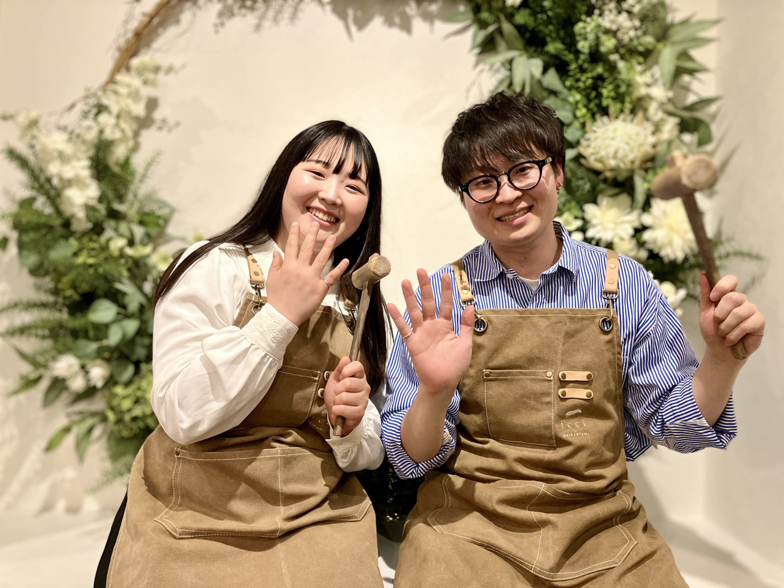 手作りペアリング|たくさん身に付けて、リングと一緒にたくさんの思い出を作っていけたら良いなと思います