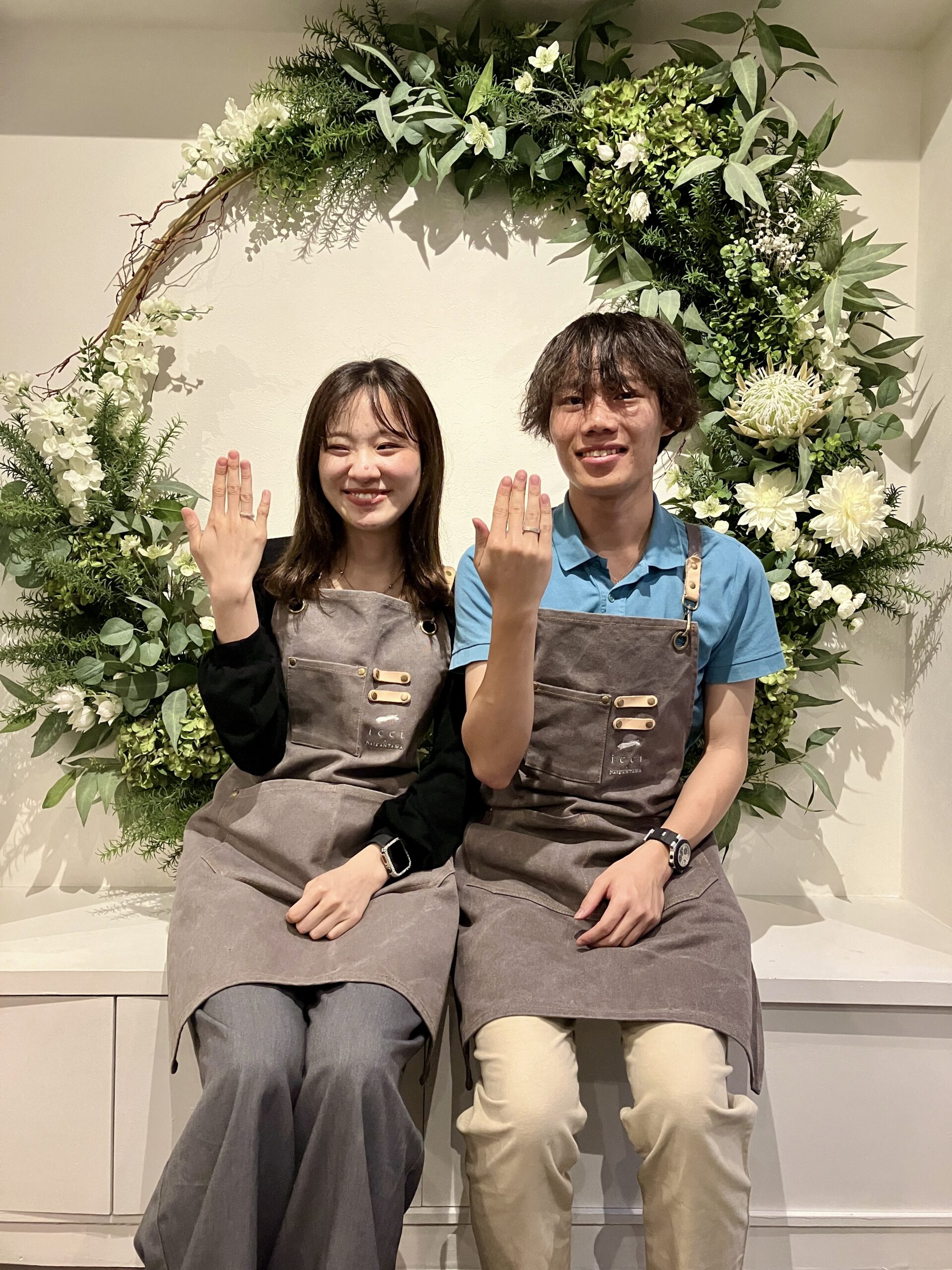 手作りペアリング|ずっと作りたいと言っていたペアリングをこちらで制作することができて嬉しかったです