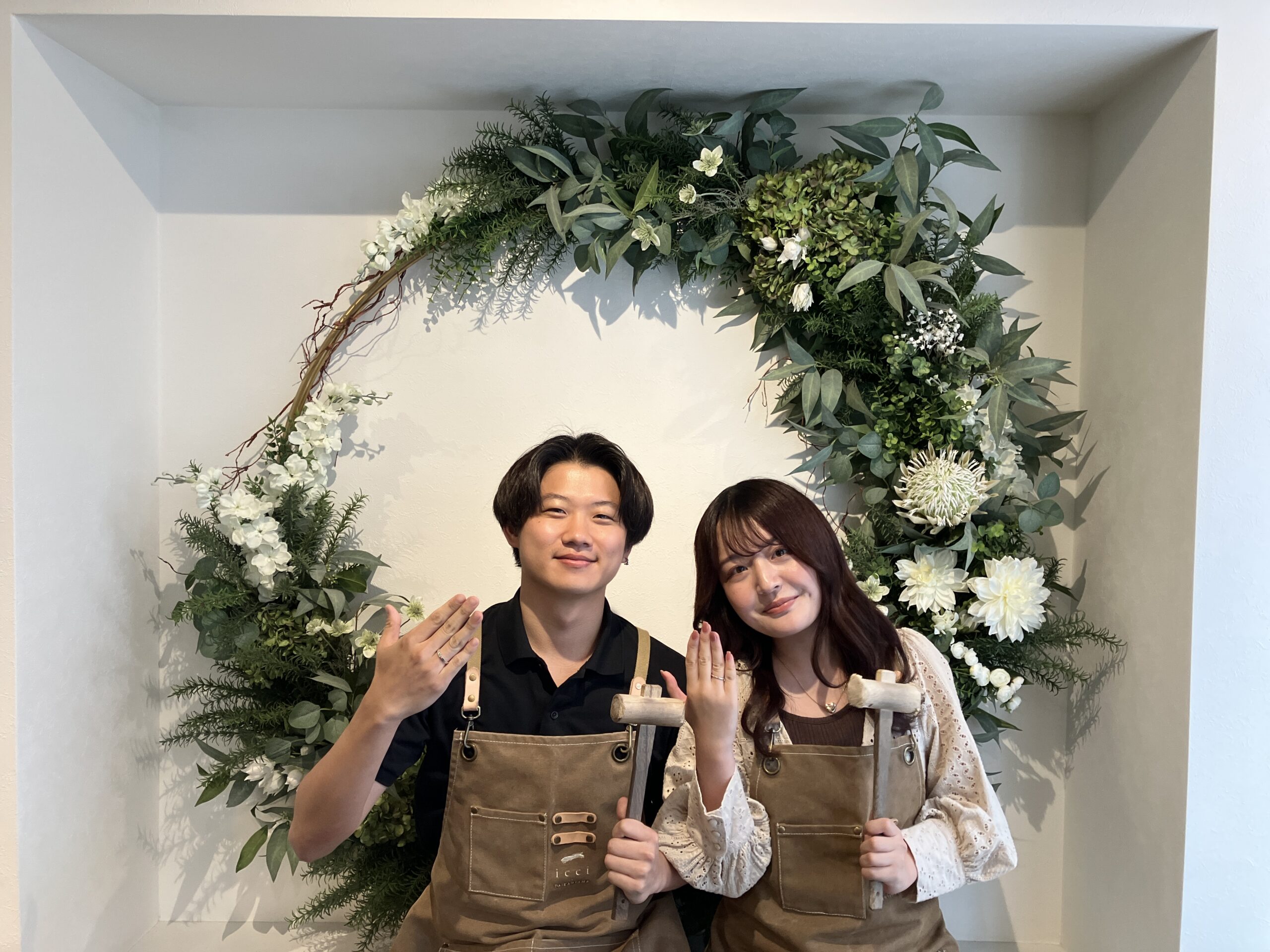 手作りペアリング|市販のものでは出せない唯一無二の手づくり感を感じられて良かったです