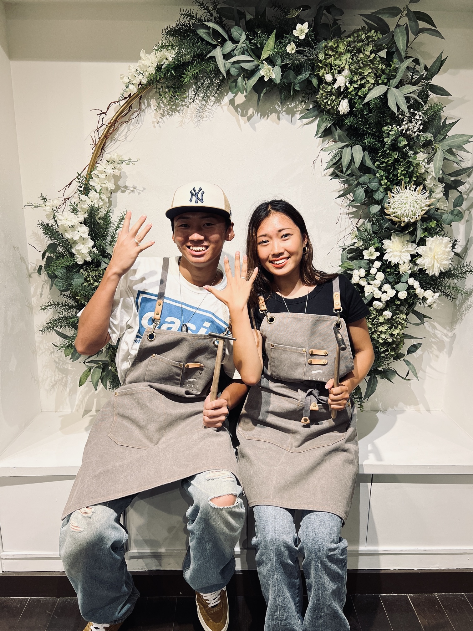 手作りペアリング|お話ししながら楽しく製作できました