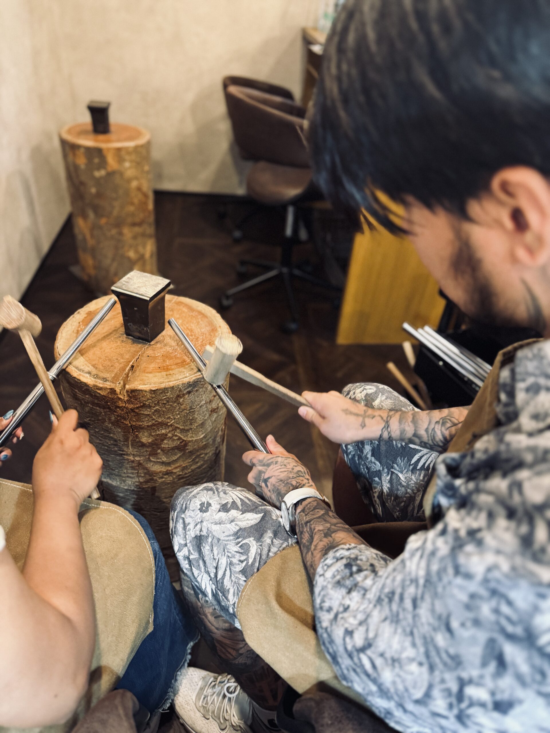 手作りペアリング|楽しくリングを作成することが出来ました。(1)