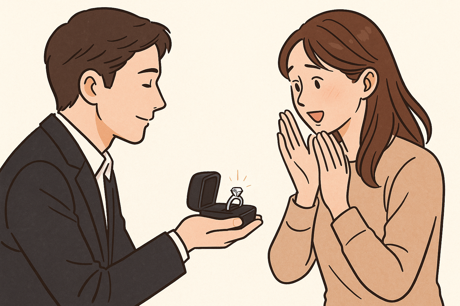 婚約指輪なしのプロポーズはあり？割合・女性の本音を参考に後悔しない選択をしよう