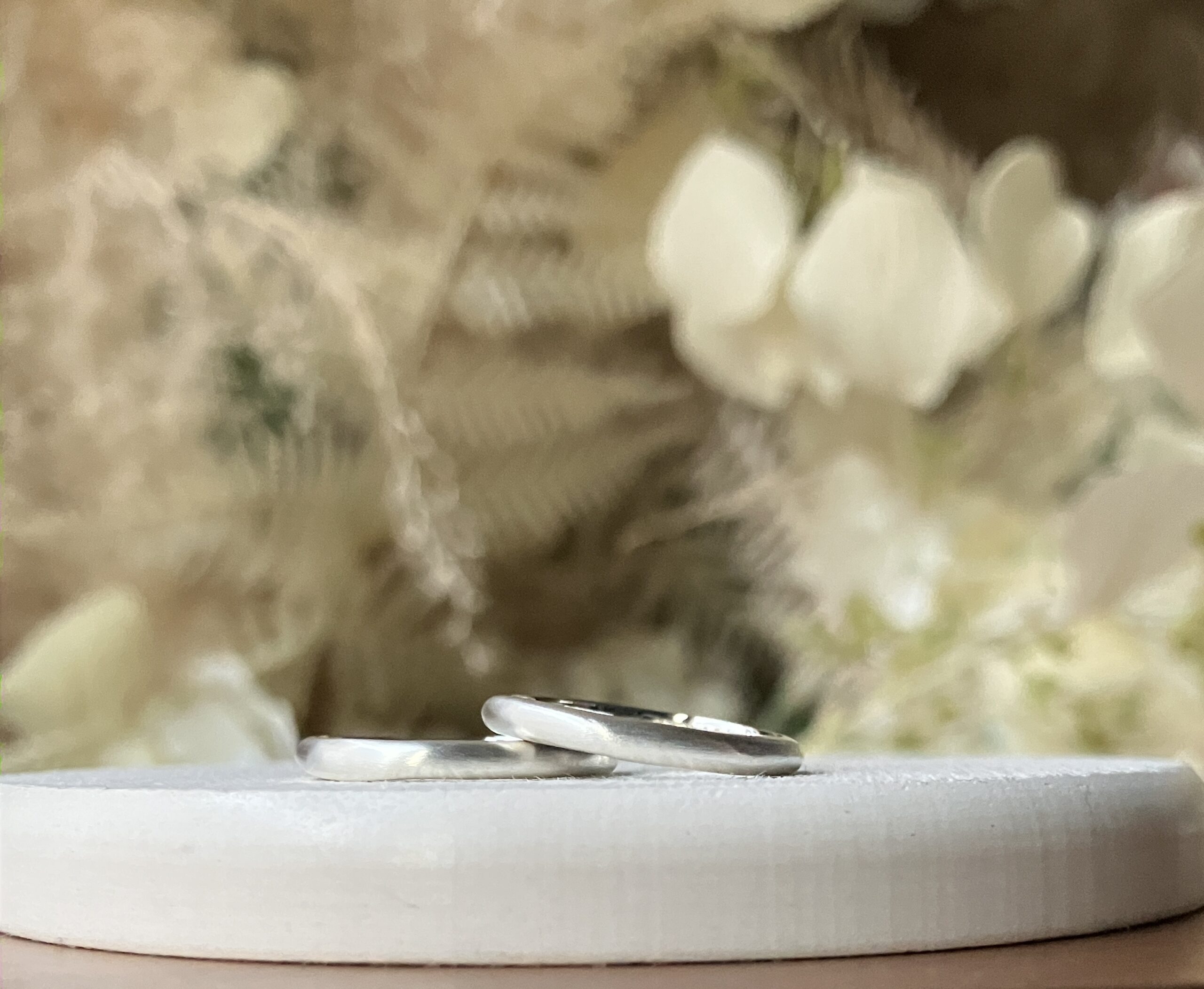 甲丸 つや消し ２mm 手書きレーザー刻印