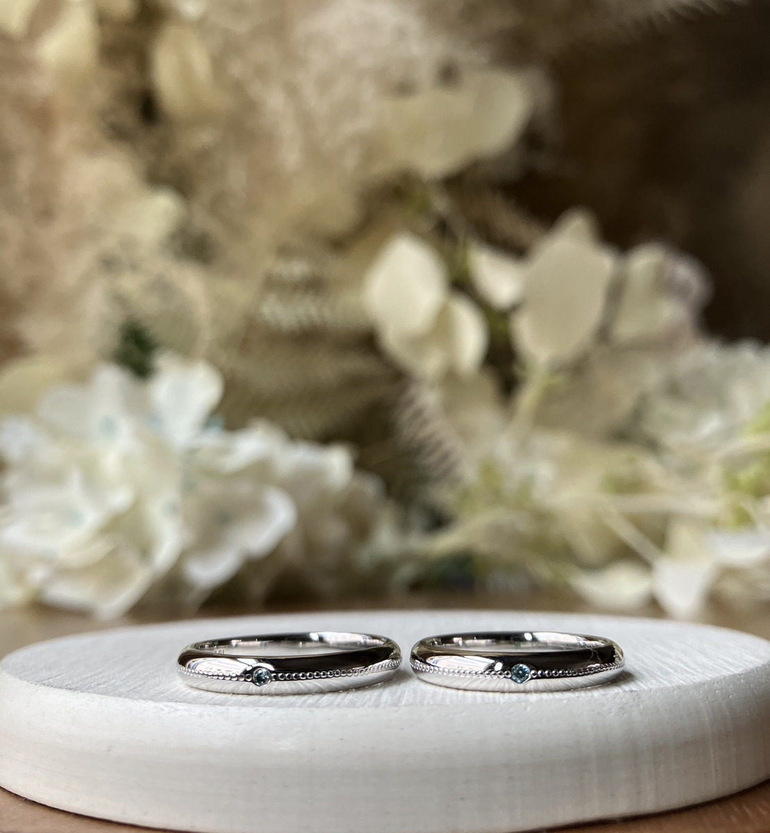 甲丸 鏡面 ３mm 2月 アメシスト 5月 エメラルド アイスブルーダイヤモンド ミル打ち