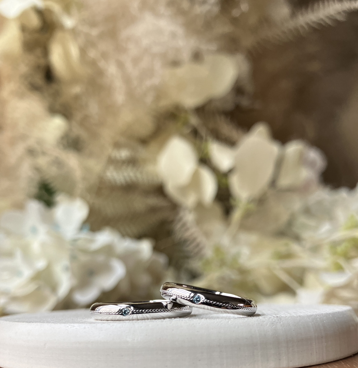 甲丸 鏡面 ３mm 2月 アメシスト 5月 エメラルド アイスブルーダイヤモンド ミル打ち