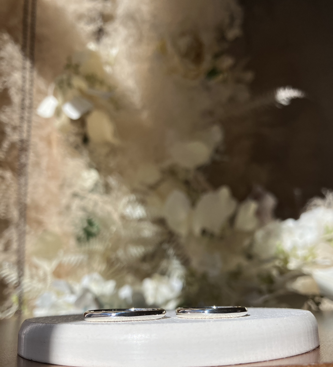 手作りペアリング（シルバー） 甲丸 鏡面 ２mm レーザー刻印