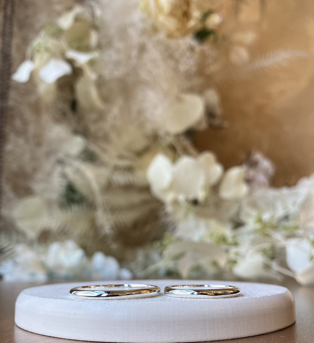 手作りペアリング（シルバー） 甲丸 鏡面 ２mm レーザー刻印